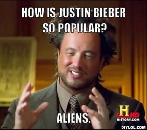 I don't like Bieber's music, but I will admit that it can be catchy and that sometimes mockery can go too far.